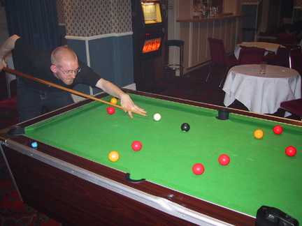 Smithy playing pool